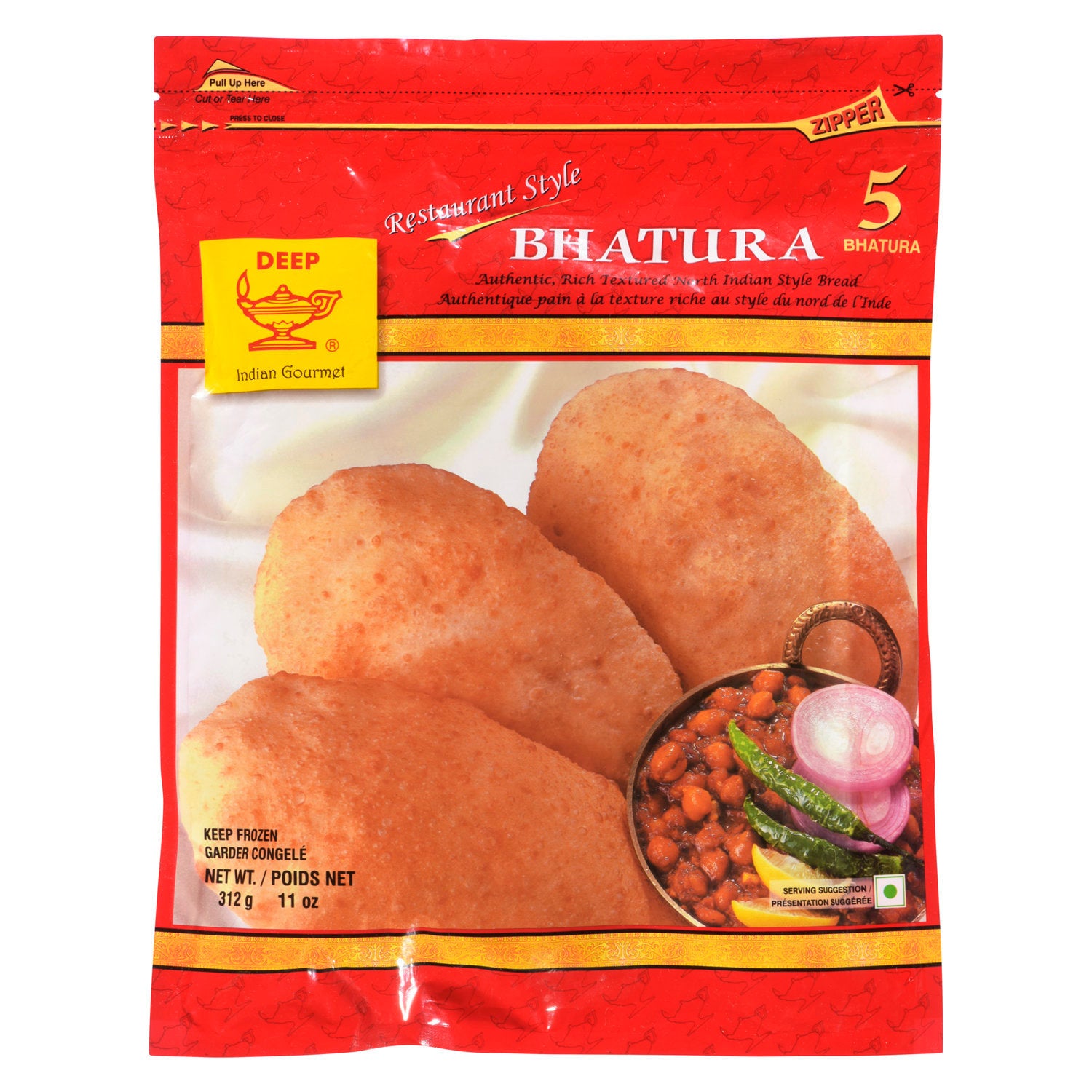 DEEP FROZEN BHATURA 5CT 12 OZ to Saffron Groceries & Fresh